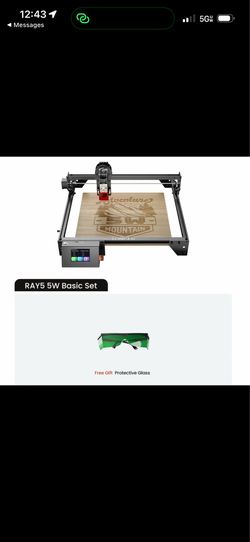 LONGER RAY5 5W Laser Engraver 10000mm/min 60W 15.7" High Precisio Laser Engrave