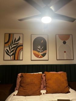 Modern Boho Framed Wall Art Prints- Set of 3