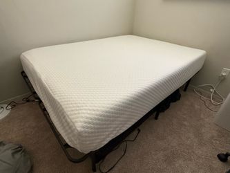 Full Memory Foam Mattress and Foldable Bed Frame