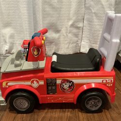 Paw Patrol Marshall Fire Truck Kids' Push Ride