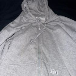 Gray Pro Club Hoodie Zip Up
