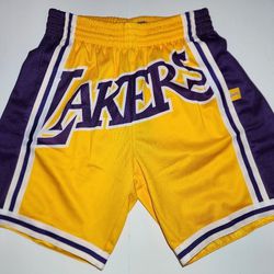 New Mitchell & Ness Los Angeles Lakers Blown Out Fashion Shorts Medium