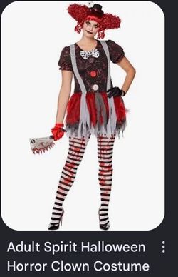 Adult Spirit Halloween Horror Clown Costume