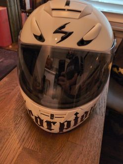 Scorpion chameleon motorcycle helmet L