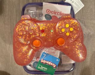Squeezy Glitter Game Controller Stress Toy