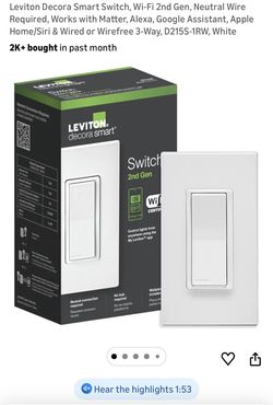 Leviton Decor Smart Switch