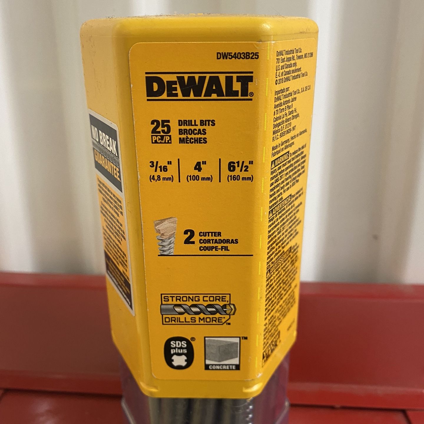DeWalt DW5403B25 3 16 x 4 1 2 x 6 1 2 Rock Carbide SDS Hammer Bit for Sale in Brooklyn NY OfferUp