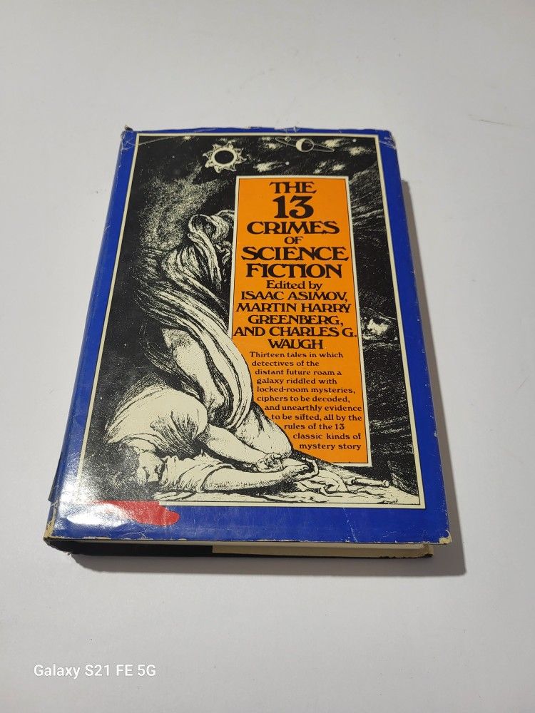 The 13 Crimes Of Science Fiction By Isaac Asimov Vtg 1979 Hardcover Anthology