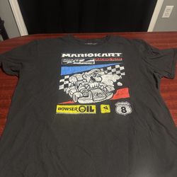 Mario Kart Racing Team Tee t shirt - XL Short Sleeve Crew Graphic Black