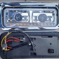 81-19 Freightliner/Kenworth/Peterbilt/Western Star LED Sequential Headlights faros calaveras micas