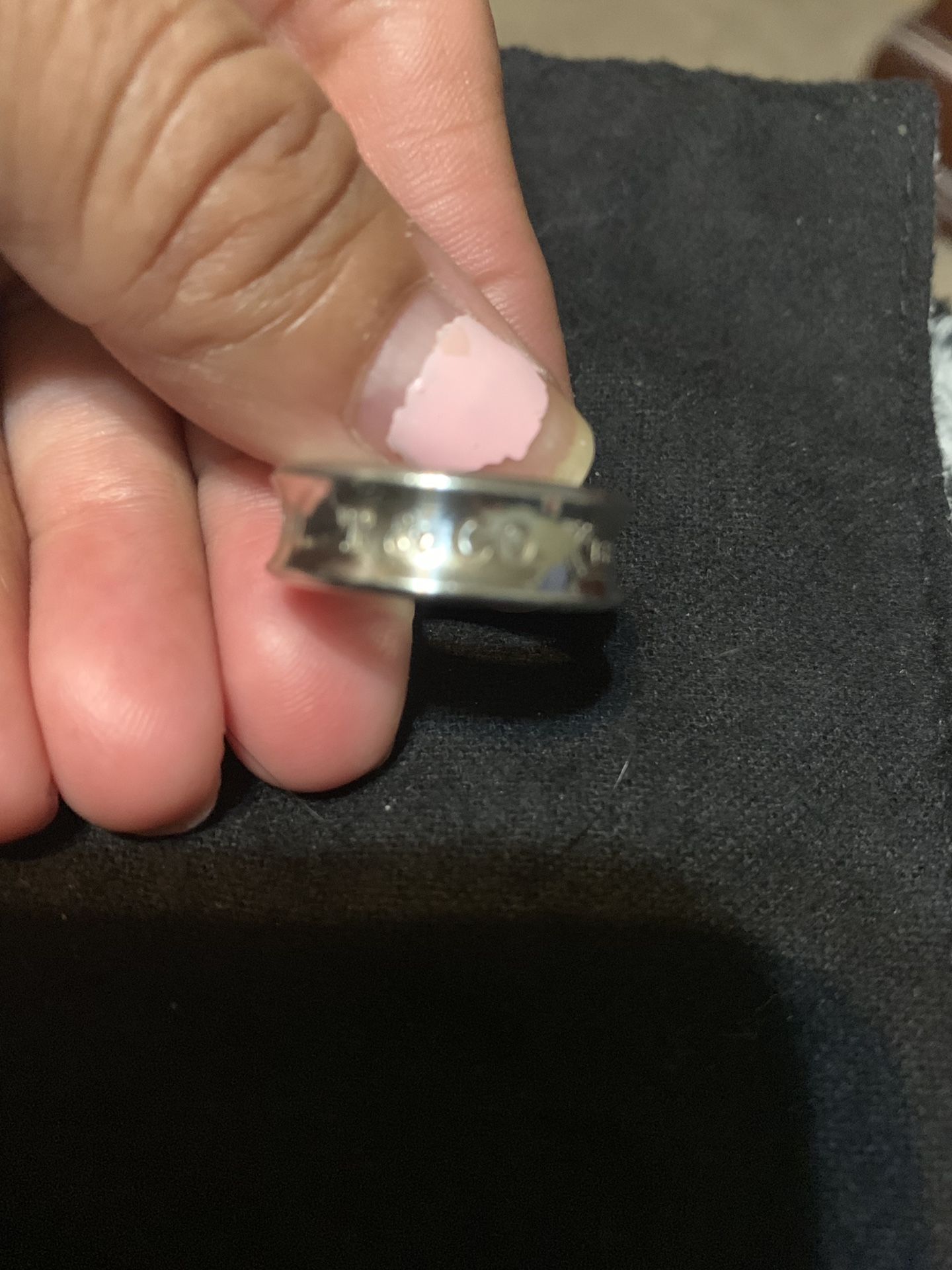 Tiffany and co sterling silver ring