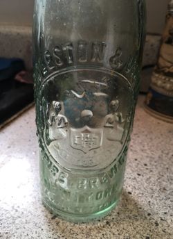 Antique beer bottle