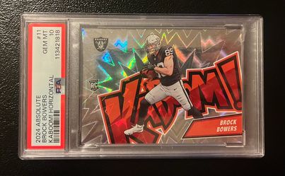 Brock Bowers - 2024 Panini Absolute Kaboom PSA 10 RC - Raiders