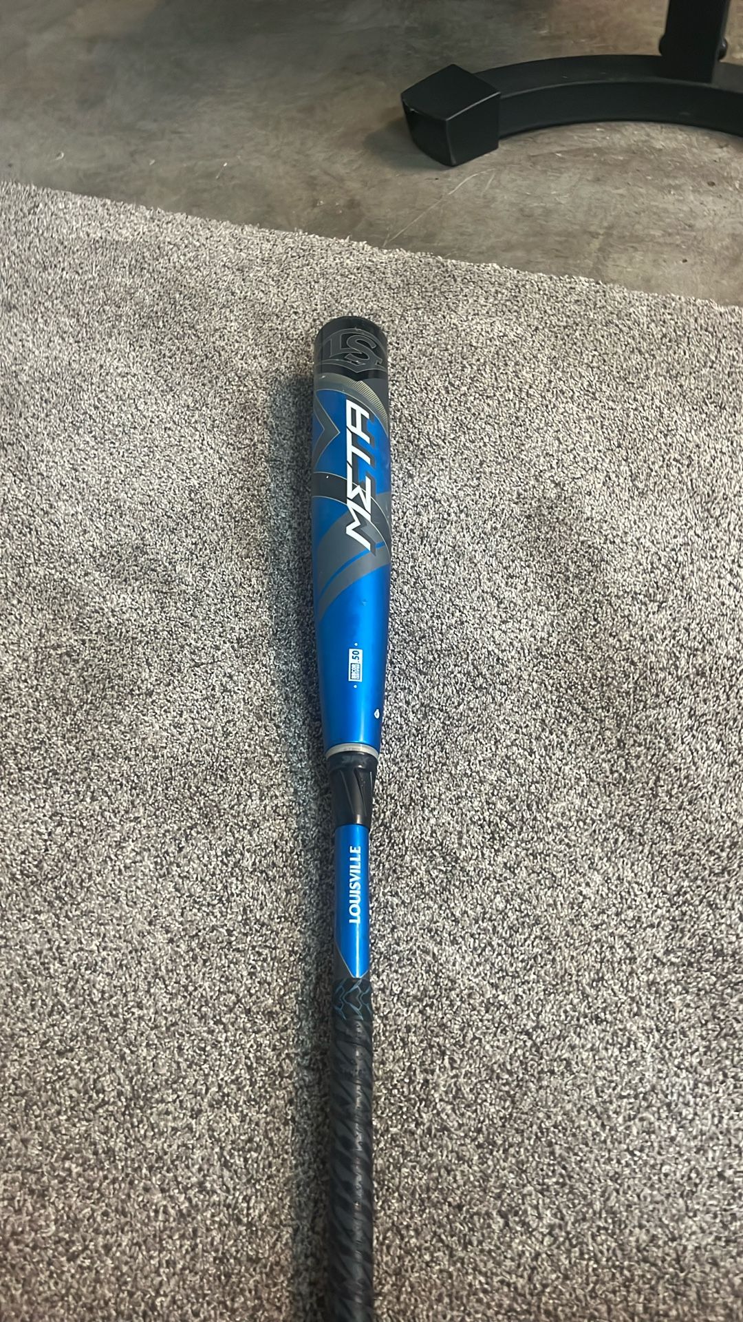 Blue meta baseball bat