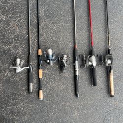 Fishing Poles (5 Fishing Pole Lot)