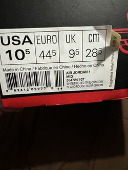 VNDS Jordan 1 Miid True Blue Size 10.5