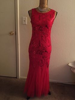 Red mermaid dress