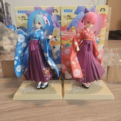 Sega Rem and Ram Figurines