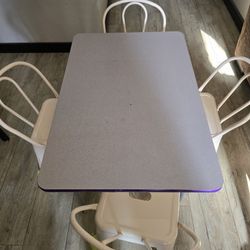 Kid Table W/4 Chairs