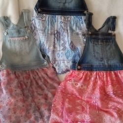 Girls Overall Dresses Size 7/8