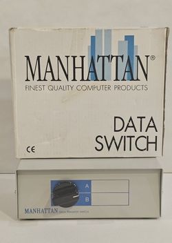 Manhattan Data Transfer Switch Computer Box 2-Way AB
- New in Box