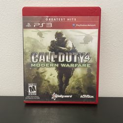 Call Of Duty 4 Modern Warfare PS3 PlayStation 3 Like New CIB Greatest Hits Game