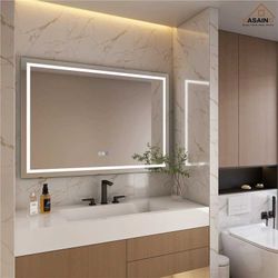 48x36 Bathroom LED Mirror With Anti-fog - Wall Mounted
