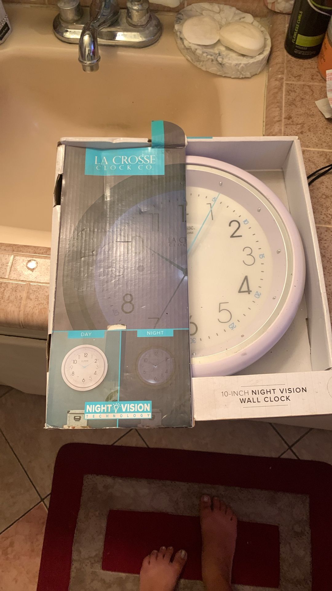 Night Vision Wall Clock 
