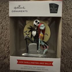 Nightmare Before Christmas Jack And Sally Or Ament $5