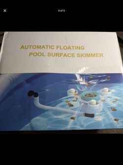 Automatic Floating Above Ground Pool Skimmer with 10 Filter Socks