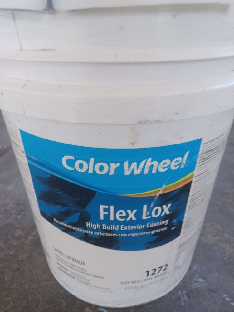 5 Gallons Exterior Satin Gray Paint 