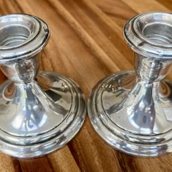 Gorham Sterling Silver Candle Holders