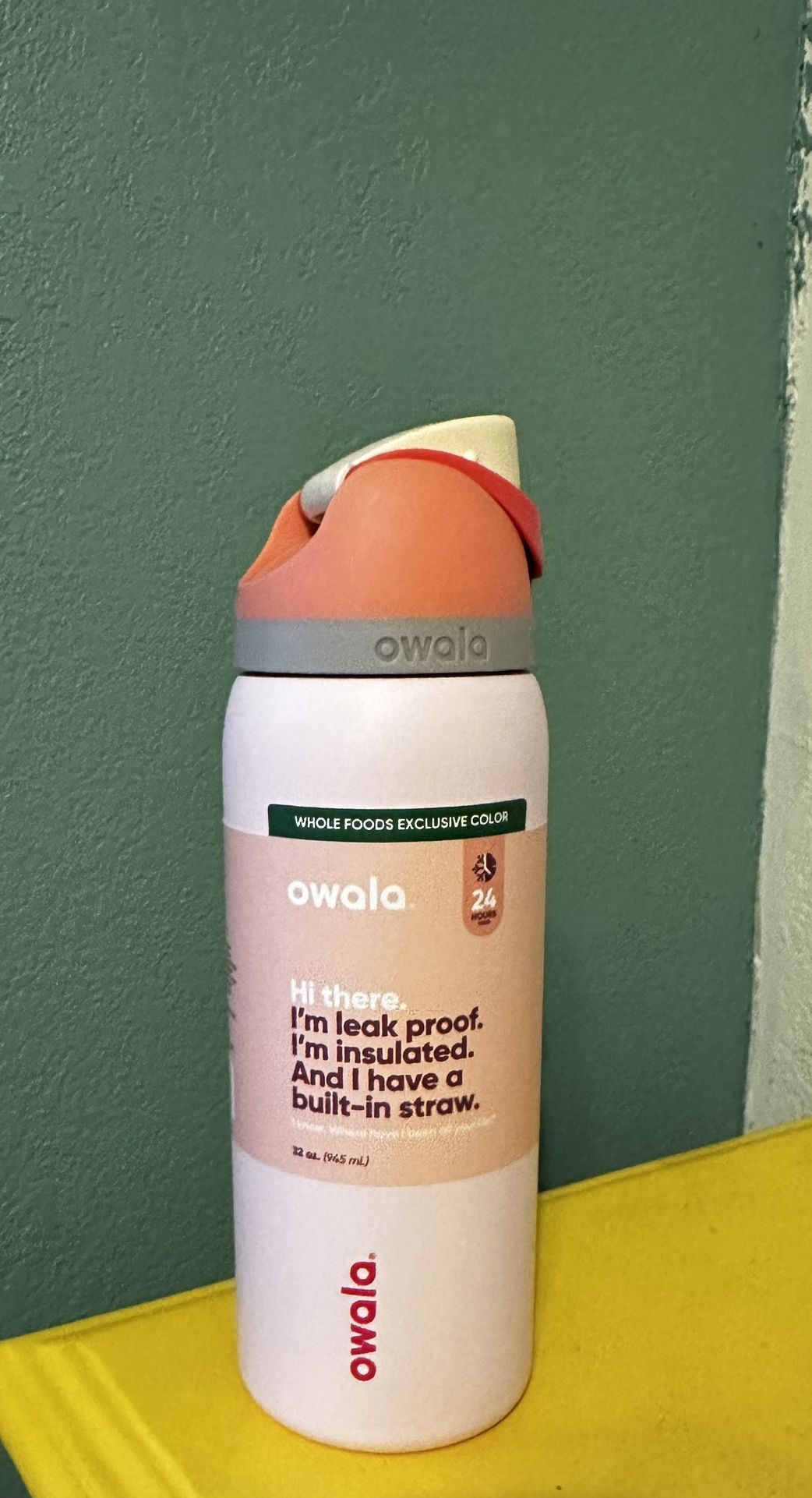Owala Peachy Rose 32 Oz Water Bottle