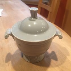 Grey Fiestaware Vintage Sugar Bowl