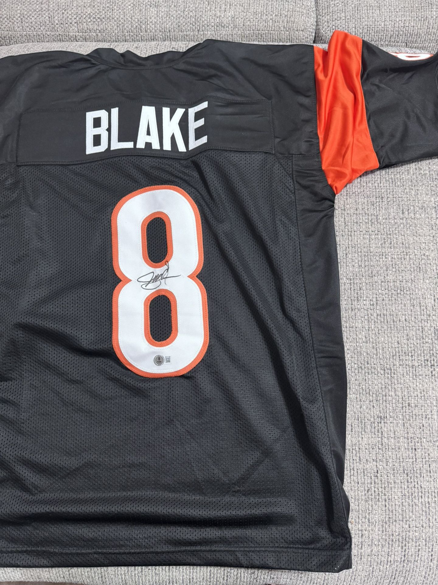 Jeff Blake Signed Autograph Custom Jersey-Beckett Coa-Cincinnati Bengals