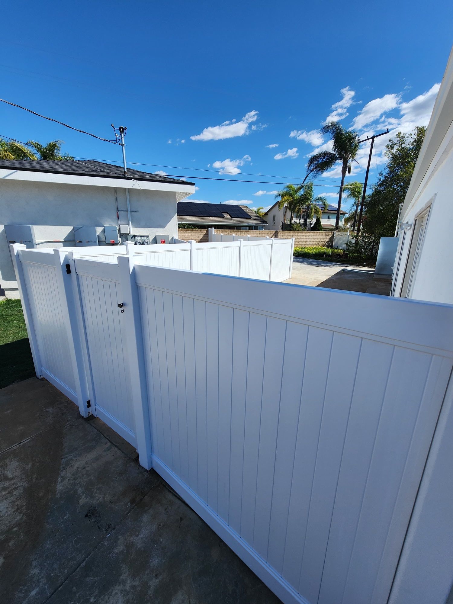 White Vinyl Fence