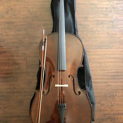 New Cello Solid Wood Ebony Outfit