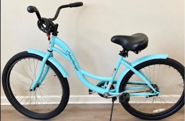 Seachange Beach Cruiser Bicycle : Aqua Blue with Lock & Key—- $125