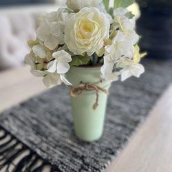 Ceramic Pot Of Flowers 