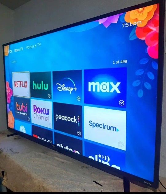SMART TV TCL 55" 4K ROKU LED HDR DOLBY VISION FULL UHD 2160p🛑🛑 ( NEGOTIABLE ) 🛑⬅️FREE DELIVERY🛑🛑