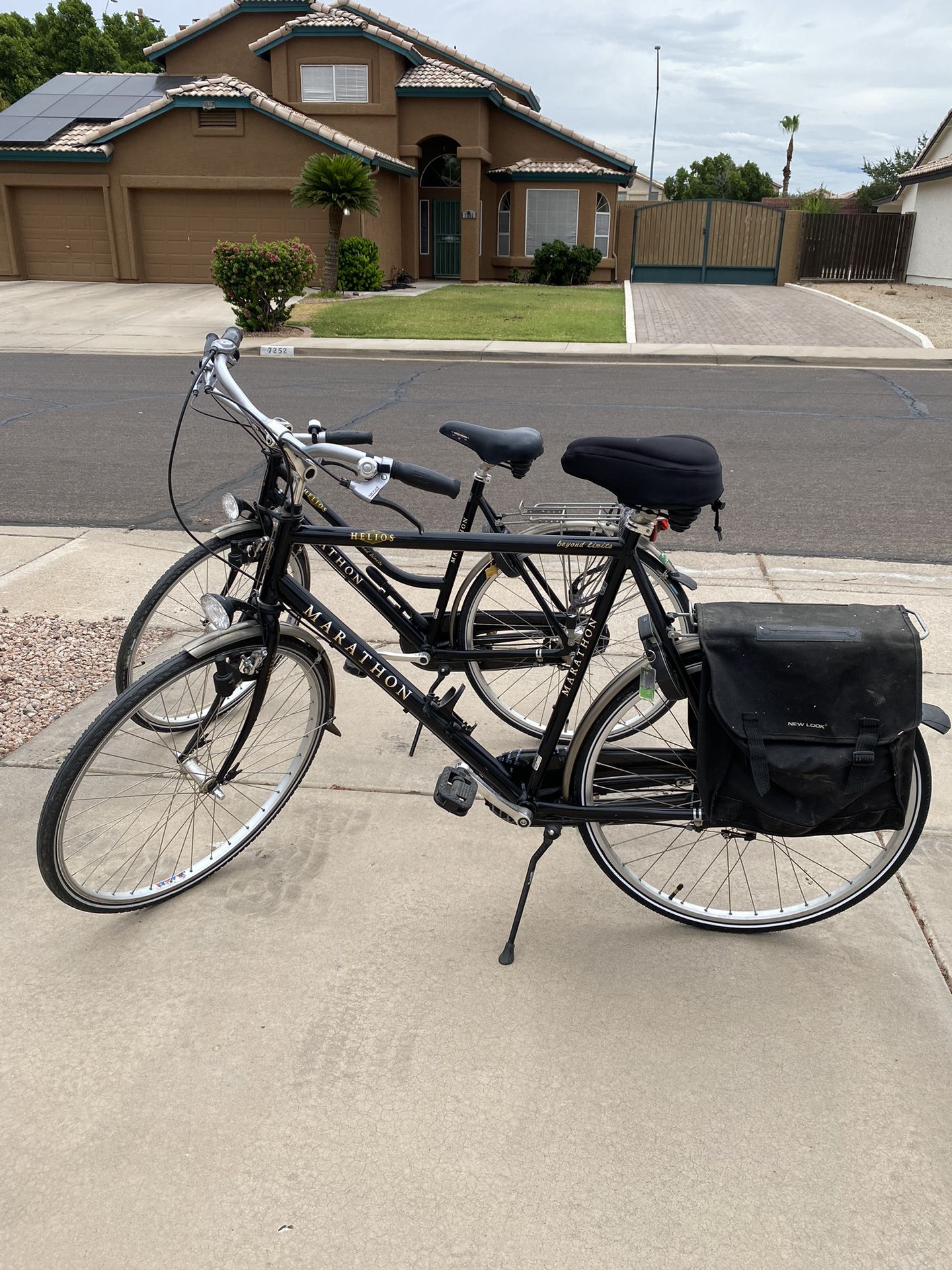 Pair Of Dutch Sparta Helios Marathon Bikes