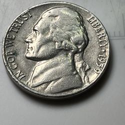 1959 D Nickel  D/D 