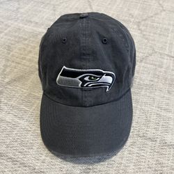 47 Brand Adult NFL Football Seattle Seahawks Blue Fitted Hat XL