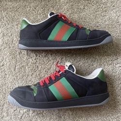 Gucci screener Suede Black Green