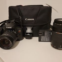 Canon EOS Rebel DSLR Two Lens Kit 