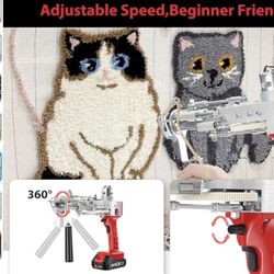 Cordless Rug Tufting Gun And 2 Batteries 