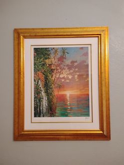 Picture Framed Seriolithograph Print