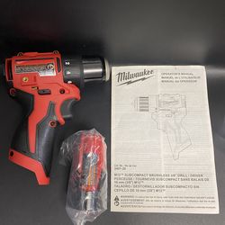 Milwaukee 3401-20 M12 12V 3/8"  Drill/Driver Compact W/ M12 2.0AH Battery