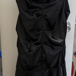 NWT Long Black And Leopard Print Gown 