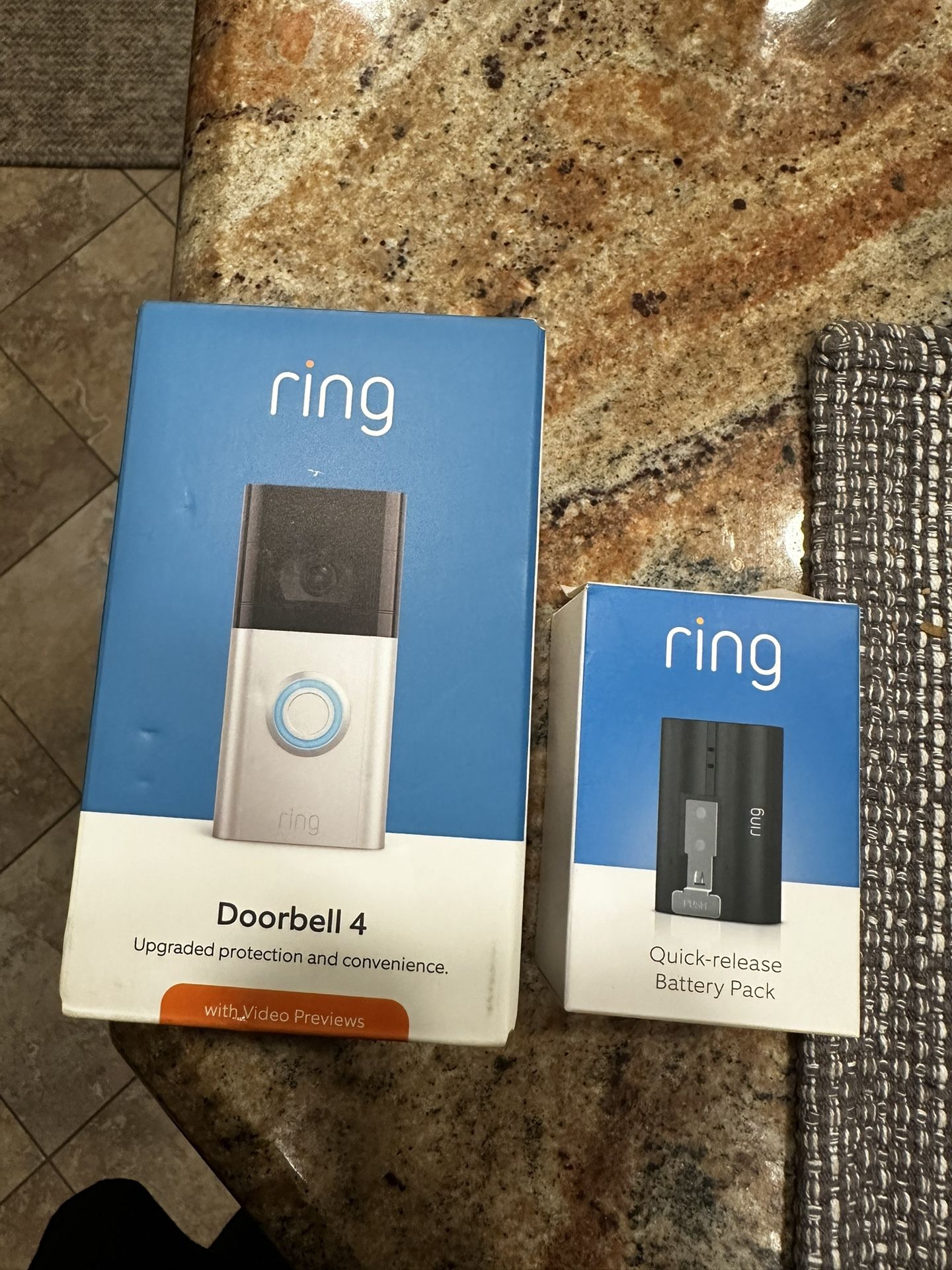 RING Battery Powered Video Doorbell 4  USED